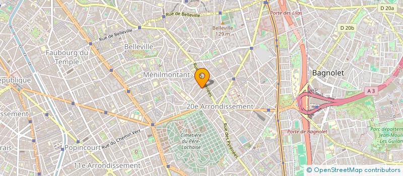 localisation de l'entreprise CERCOME à PARIS