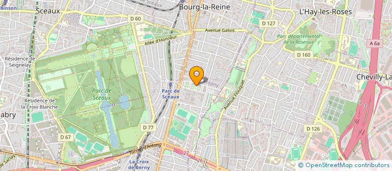localisation de l'entreprise CERCOUNT à ANTONY