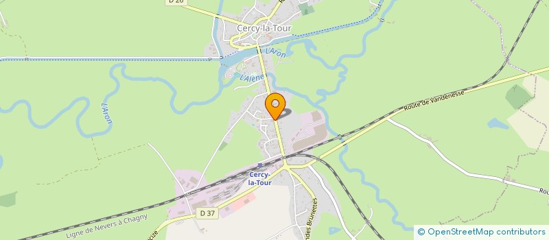 localisation de l'entreprise CERCY  CERCY-LA-TOUR