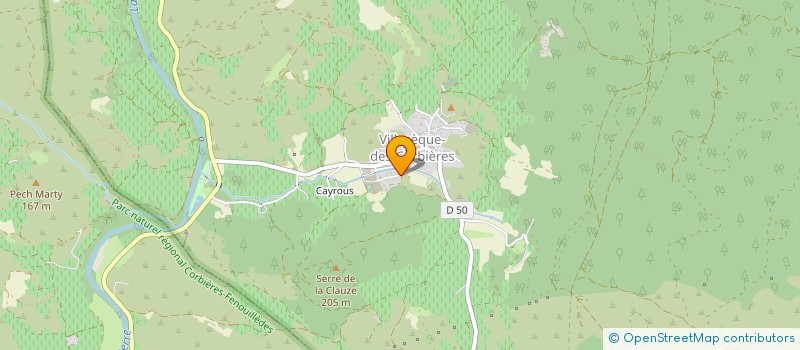 localisation de l'entreprise CERDA  VILLESEQUE-DES-CORBIERES