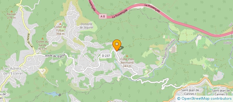 localisation de l'entreprise CERDA 83 à LES ADRETS-DE-L'ESTEREL