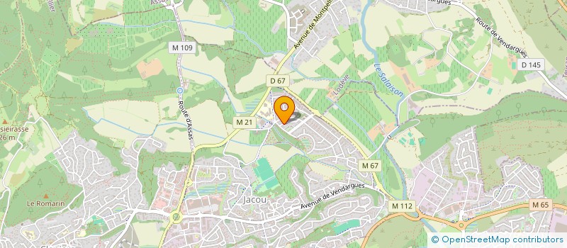 localisation de l'entreprise CERDAGNE  CLAPIERS