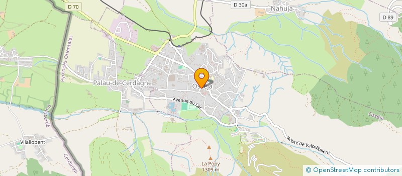 localisation de l'entreprise CERDAGNE PORTE DE FRANCE  OSSEJA