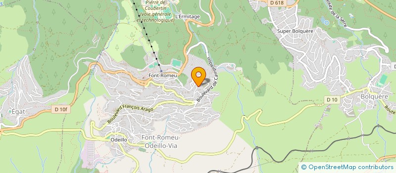 localisation de l'entreprise CERDAGNE VOYAGES  FONT-ROMEU-ODEILLO-VIA