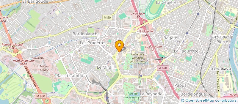 localisation de l'entreprise CERDAN ET CATHALA à TOULOUSE