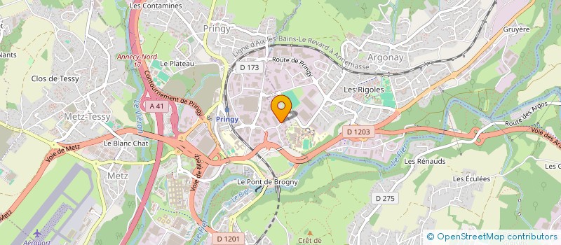 localisation de l'entreprise CERE  EPAGNY METZ-TESSY