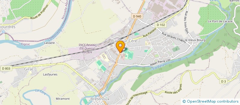 localisation de l'entreprise CERE-LIVRES  LAVAL-DE-CERE