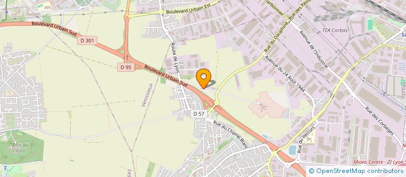 localisation de l'entreprise CEREALES BIO DU LYONNAIS à CORBAS