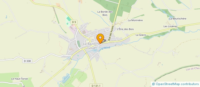 localisation de l'entreprise CEREALES DU CENTRE à LA BAZOCHE-GOUET