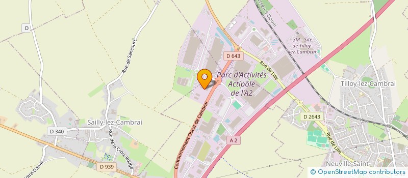 localisation de l'entreprise CERECARE à SAILLY-LEZ-CAMBRAI