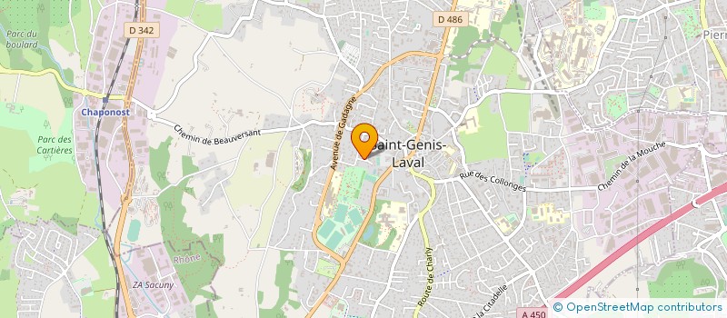 localisation de l'entreprise CEREEZ  SAINT-GENIS-LAVAL