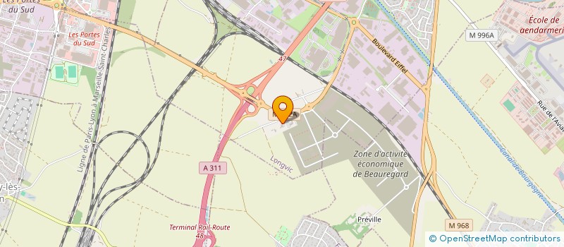 localisation de l'entreprise CERELAB  LONGVIC