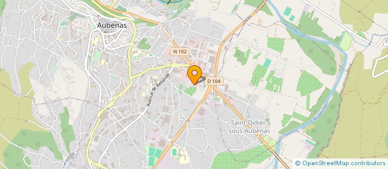 localisation de l'entreprise CERELEC à AUBENAS