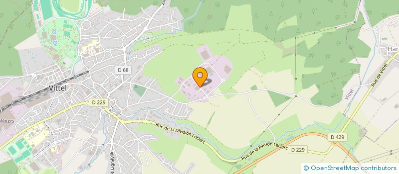 localisation de l'entreprise CERELIA VITTEL  VITTEL