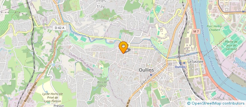 localisation de l'entreprise CEREMAJA  OULLINS-PIERRE-BENITE