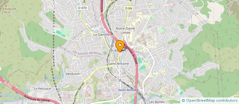 localisation de l'entreprise CERENA à MARSEILLE
