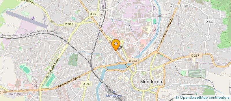 localisation de l'entreprise CERENA à MONTLUCON