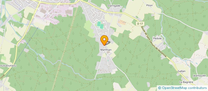 localisation de l'entreprise CERENLAU  SOUSTONS