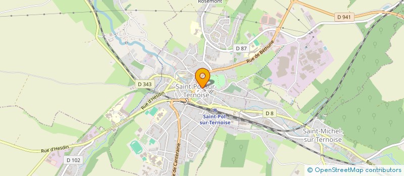 localisation de l'entreprise CEREP COM ETUD RECH EDUC PERM TERNOIS à SAINT-POL-SUR-TERNOISE