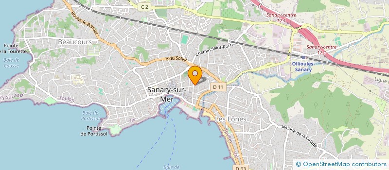 localisation de l'entreprise CERES à SANARY-SUR-MER
