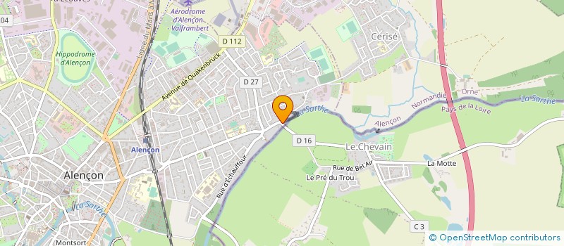 localisation de l'entreprise CERES à ALENCON