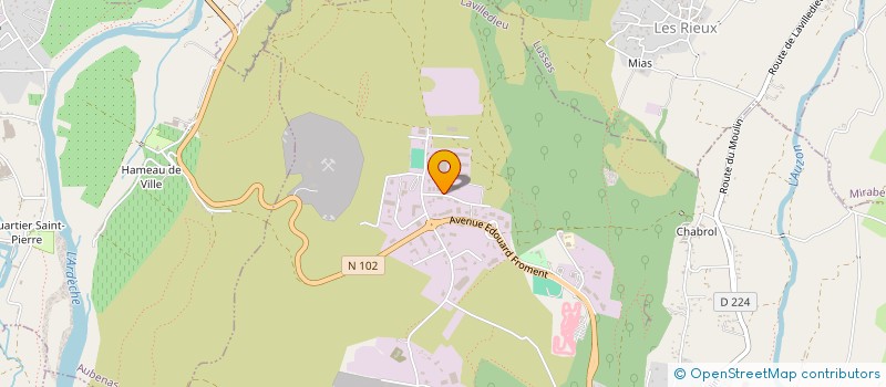 localisation de l'entreprise CERES  LAVILLEDIEU