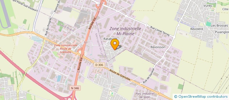 localisation de l'entreprise CERES  GENAS