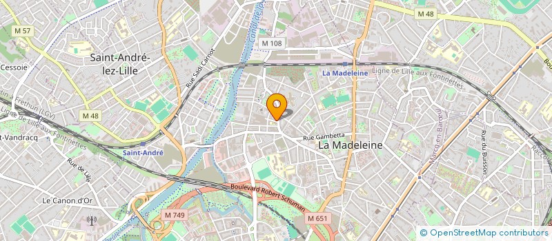 localisation de l'entreprise CERES à LA MADELEINE