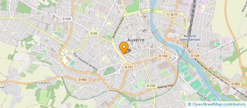 localisation de l'entreprise CERES à AUXERRE