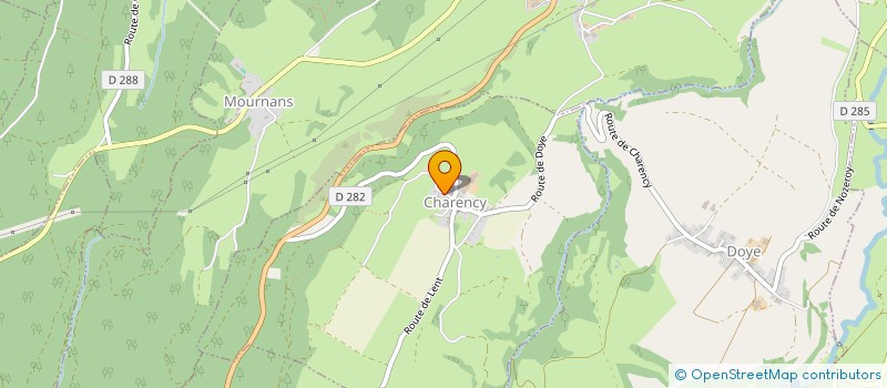 localisation de l'entreprise CERES  CHARENCY