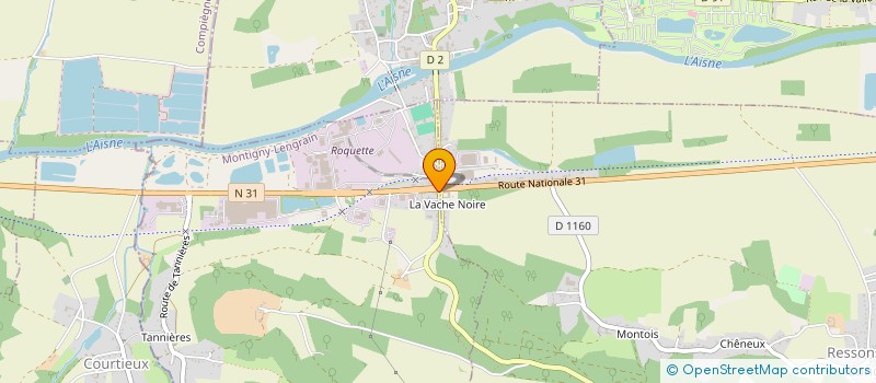 localisation de l'entreprise CERES  MONTIGNY-LENGRAIN