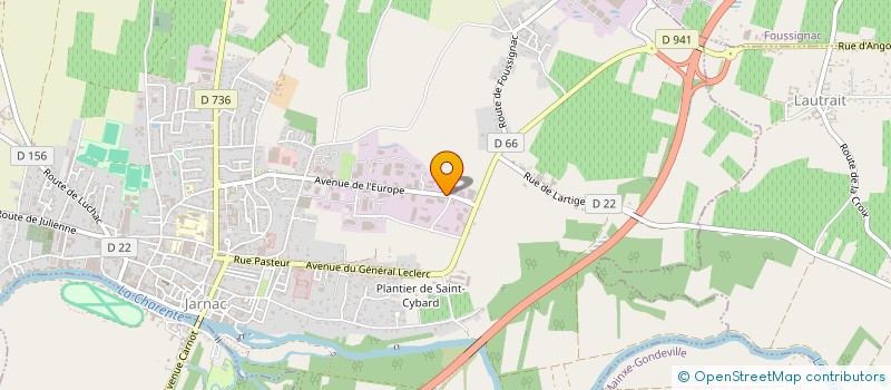 localisation de l'entreprise CERES à JARNAC