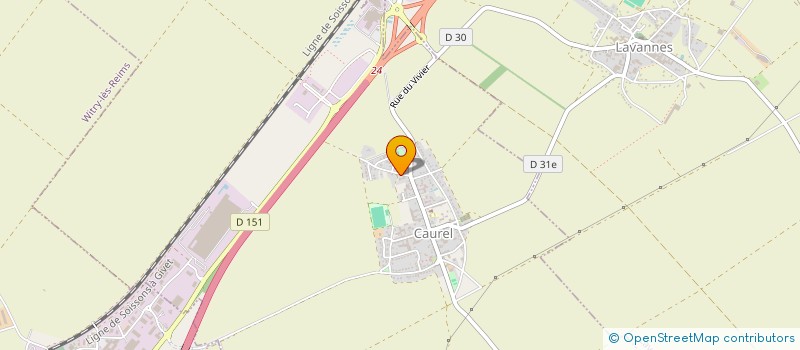 localisation de l'entreprise CERES  CAUREL