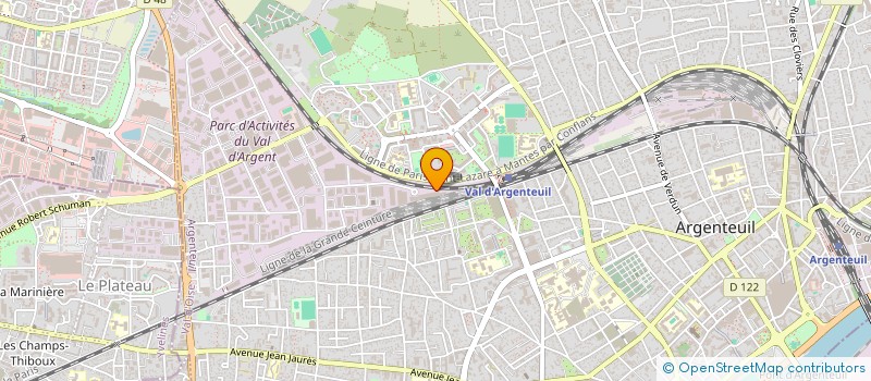localisation de l'entreprise CERES à ARGENTEUIL