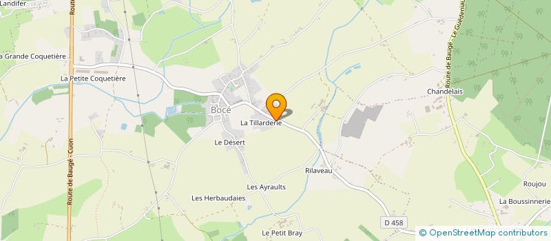 localisation de l'entreprise CERES BAUGEOISE  BAUGE-EN-ANJOU