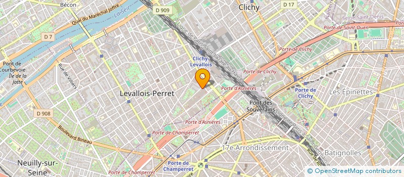 localisation de l'entreprise CERES BROKER à LEVALLOIS-PERRET