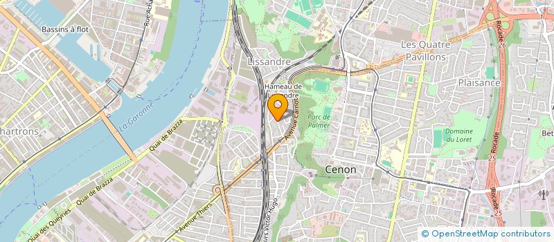 localisation de l'entreprise CERES CONSEIL  CENON