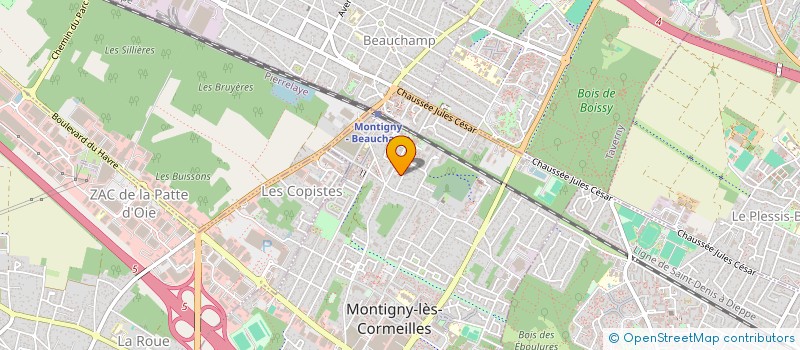 localisation de l'entreprise CERES EXPERTISE COMPTABLE  MONTIGNY-LES-CORMEILLES