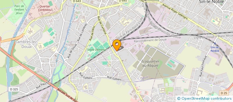 localisation de l'entreprise CERES INVESTISSEMENT à DOUAI
