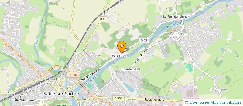 localisation de l'entreprise CERES IRRIGATION  JUIGNE-SUR-SARTHE