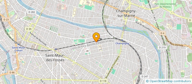 localisation de l'entreprise CERES PATRIMONIUM à SAINT-MAUR-DES-FOSSES