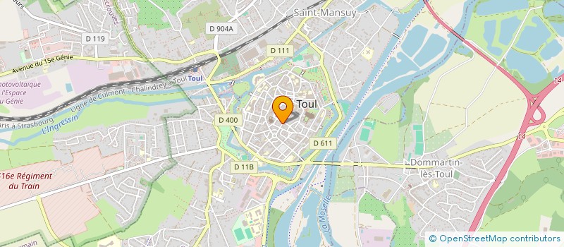 localisation de l'entreprise CERESI à TOUL