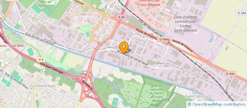 localisation de l'entreprise CERESIA  REIMS