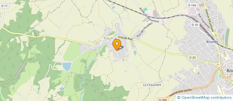 localisation de l'entreprise CERET à PAULHAC