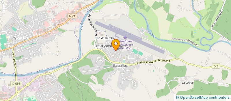 localisation de l'entreprise CERF 24  BASSILLAC ET AUBEROCHE