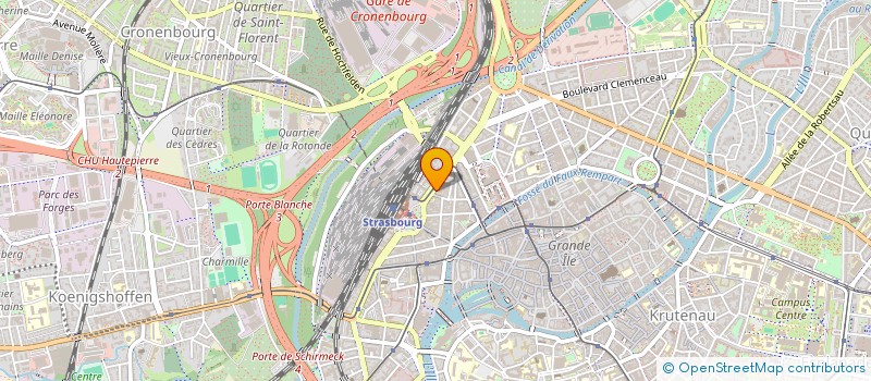 localisation de l'entreprise CERF à STRASBOURG