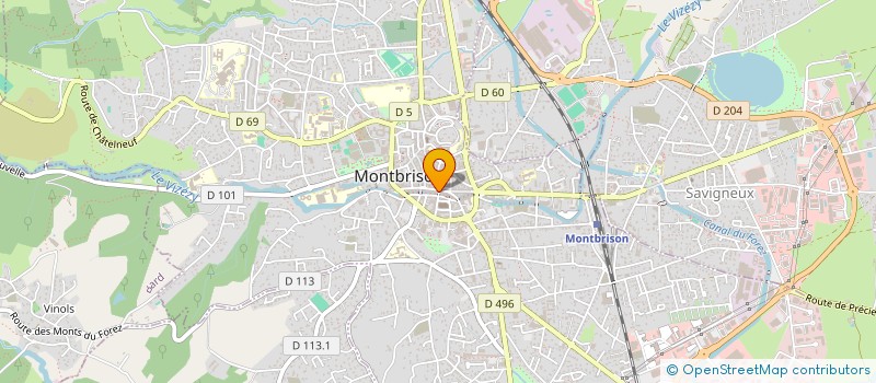 localisation de l'entreprise CERF D'OR  MONTBRISON