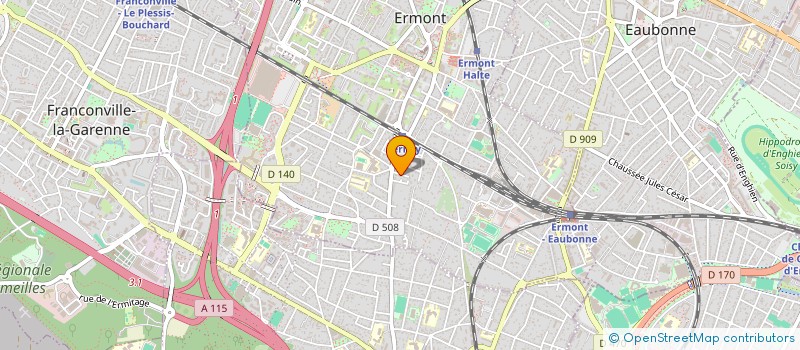 localisation de l'entreprise CERF HOLDING  ERMONT