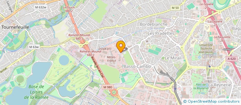 localisation de l'entreprise CERFACS (CENTRE EUROPEEN DE RECHERCHE ET DE FORMATION AVANCEE EN CALCUL SCIENTIFIQUE) à TOULOUSE