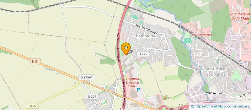 localisation de l'entreprise CERFRANCE REGION GRAND EST  CHAMPIGNY